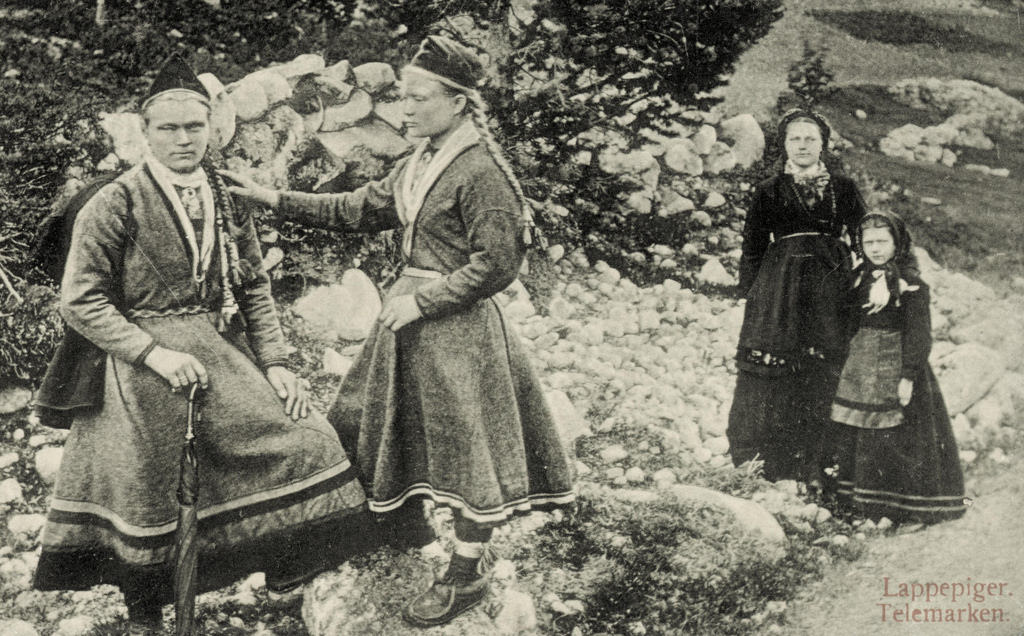 Sami girls from Telemark Southern Norway late 1800