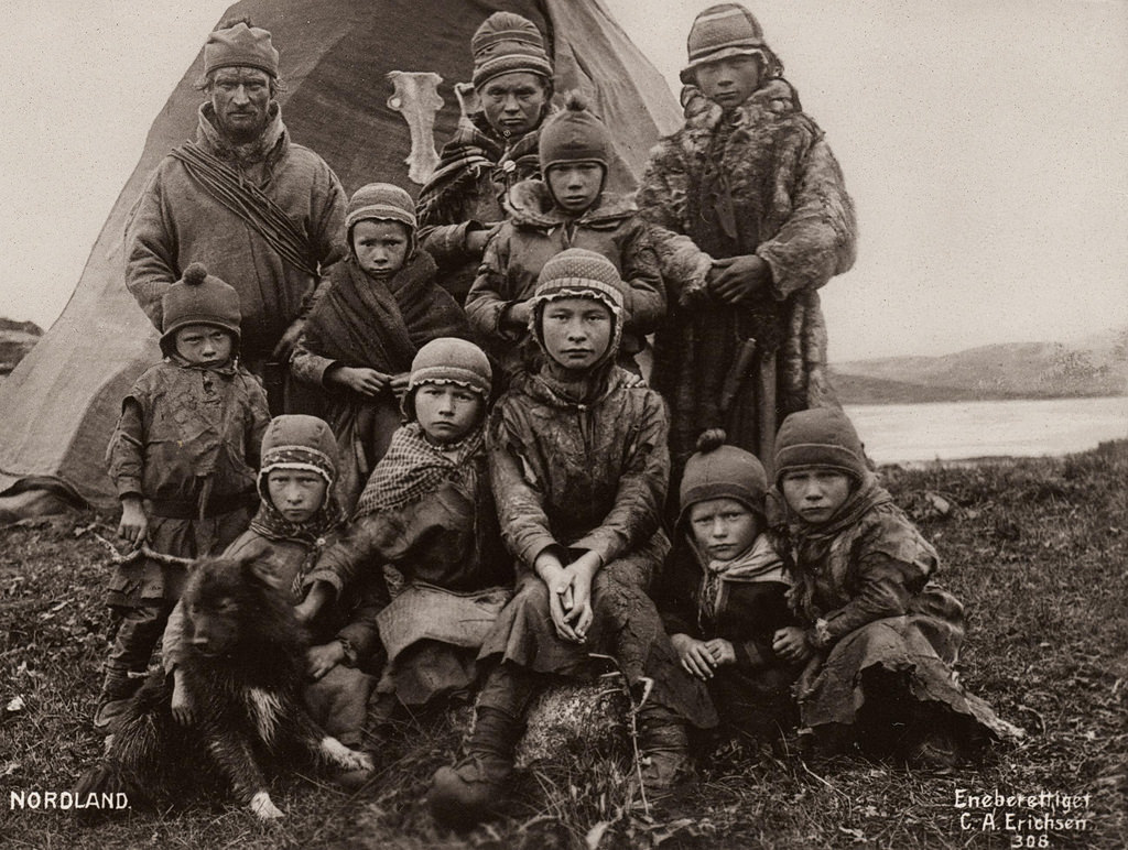 Sami family in Nordland Norway early 1900