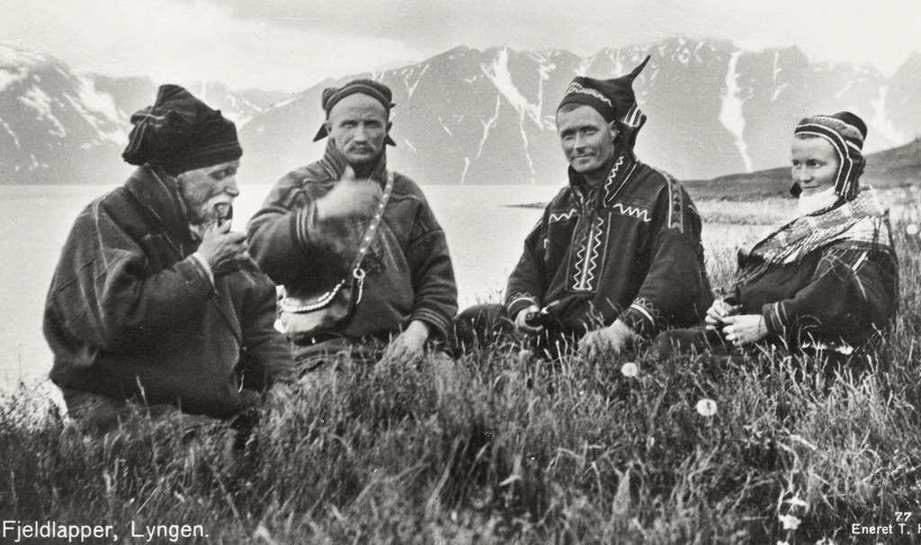 Mountain Saami group in Lyngen Norway. 1928