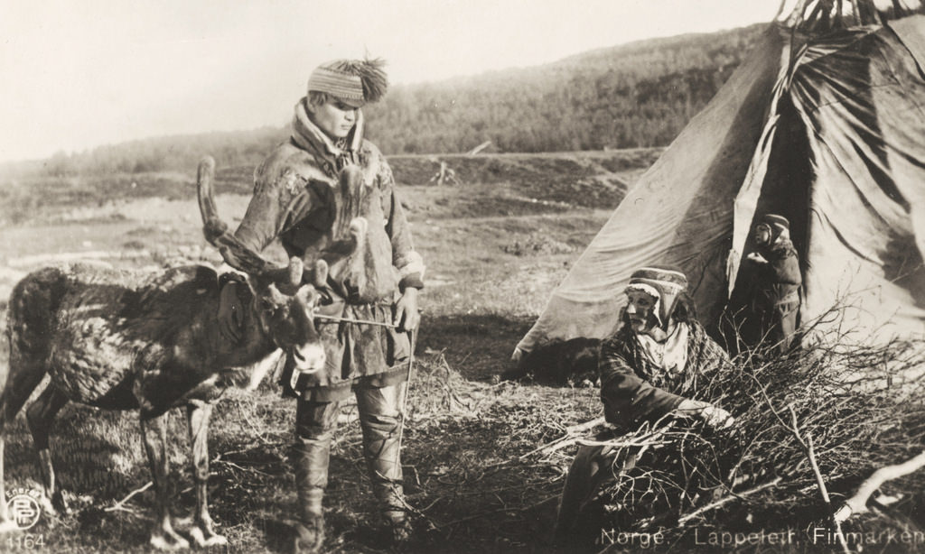 Sami camp Finnmark early 1900s