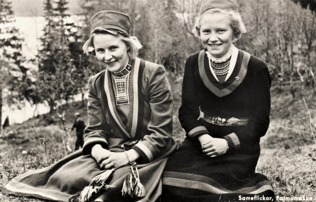 Sami women from Fatmomakke Västerbotten Sweden
