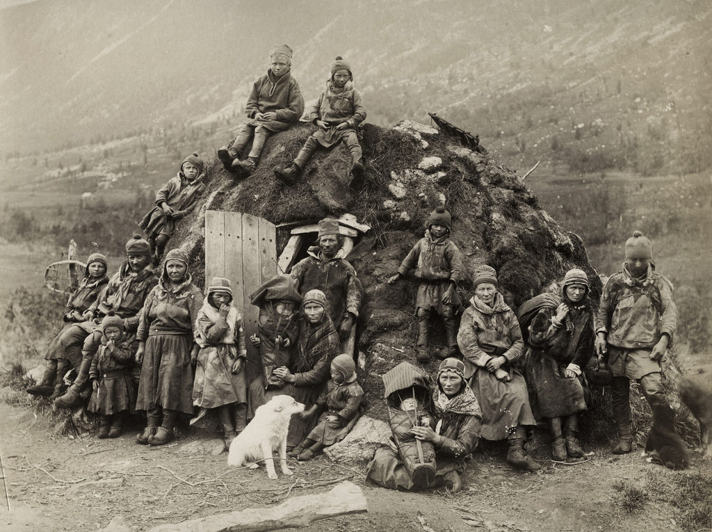 Northern Sweden Nomad Sami people about 1880