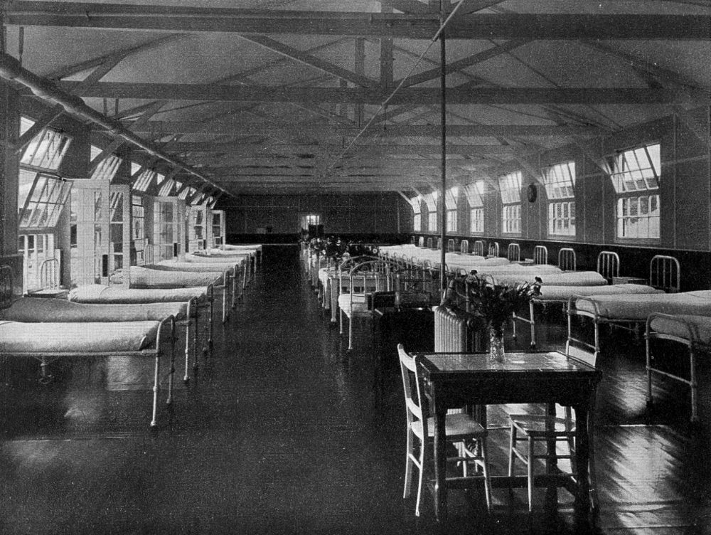 Interior of ward for non-pulmonary boys, Stannington Sanatorium.