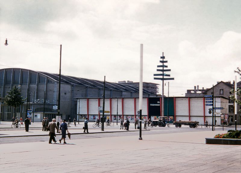 Basler Halle (Today this is the location of the Congress Center, Basel), Basel, Switzerland, 1950s