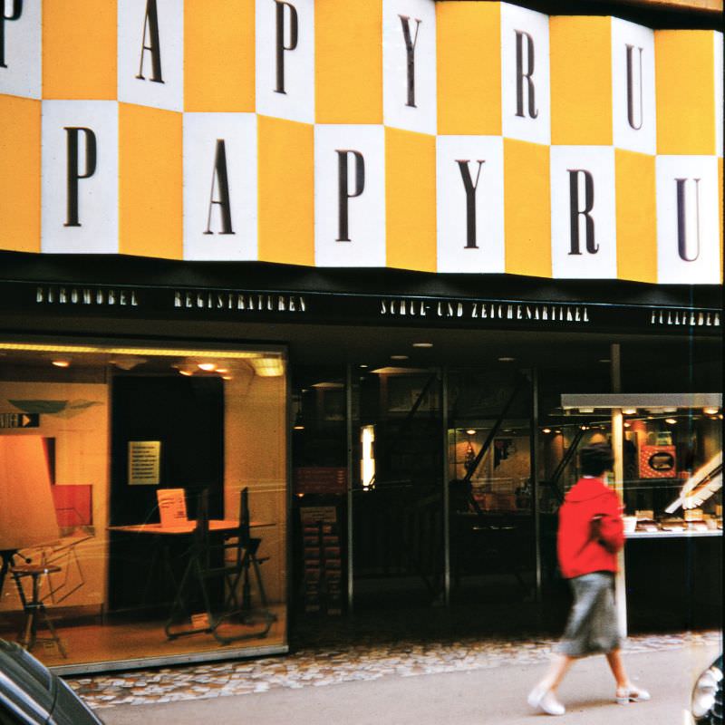 Papyrus Shop, Freie Strasse 43 4001, Basel, Switzerland, 1956