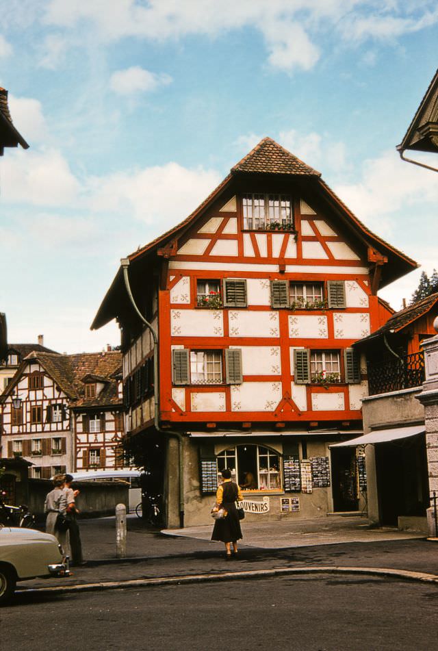 Half-timbered House at Stiftstrasse 10, 6006, Lucerne, early 1950s