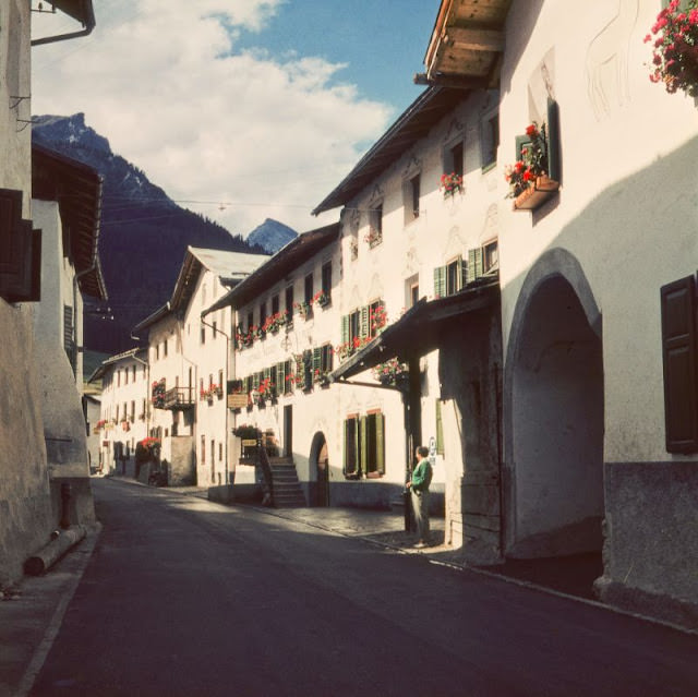 View from 18 Plaz d'Ora Val Müstair, Santa Maria Val Müstair, 1950s