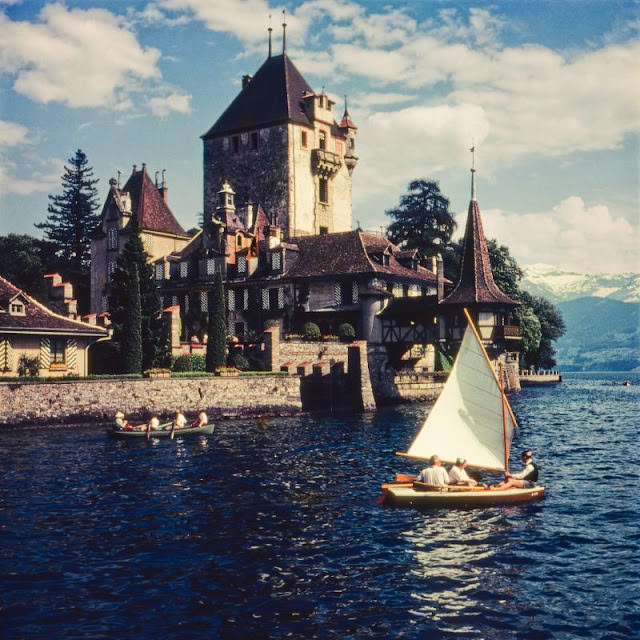 Schloss Oberhofen, Thunersee, 1950s