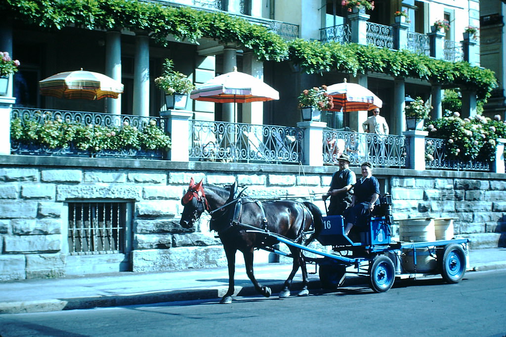 Milk Wagon- Lucerne, Switzerland, 1953