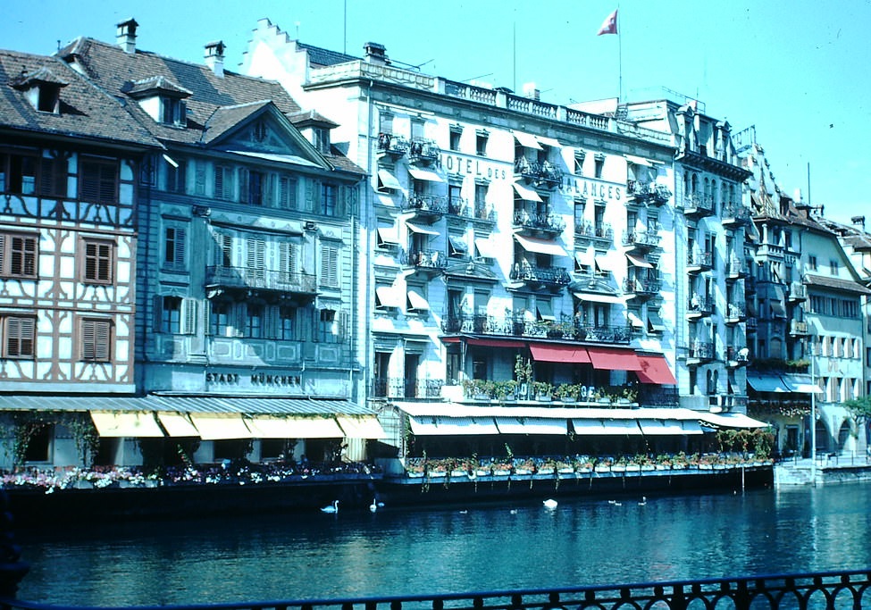 Hotel Des Balances and Others- Lucerne, Switzerland, 1953