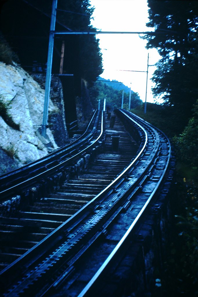 Route on Mt Pilatus, Switzerland, 1953
