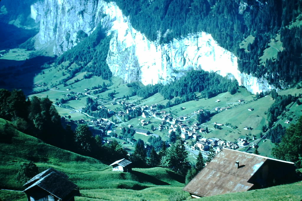 From Train to Scheidegg-Above Lauterbrunnen, Switzerland, 1953