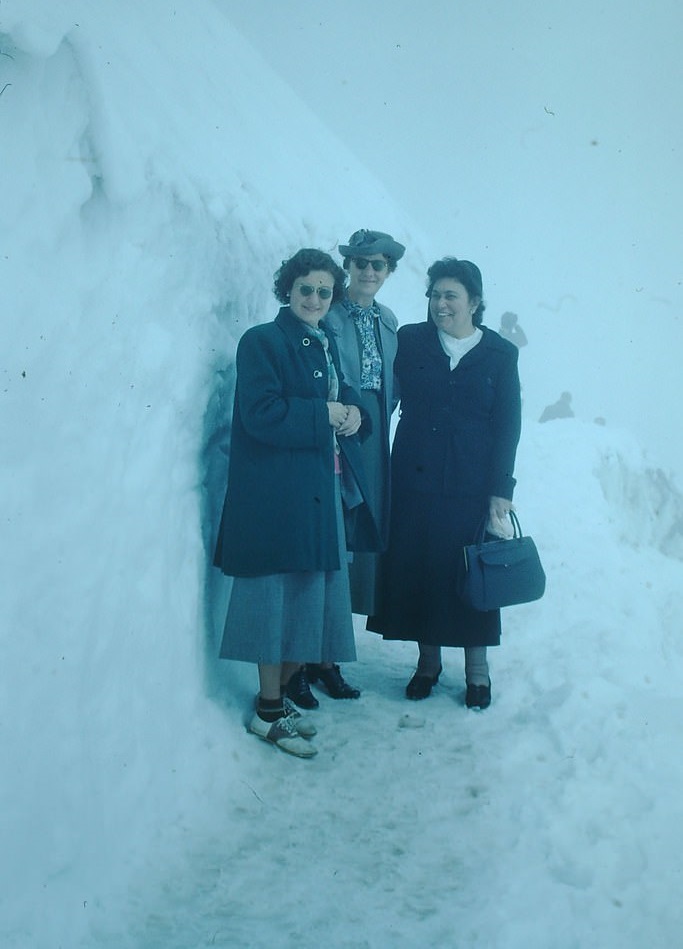 At Mt Jungfraujoch, Switzerland, 1953