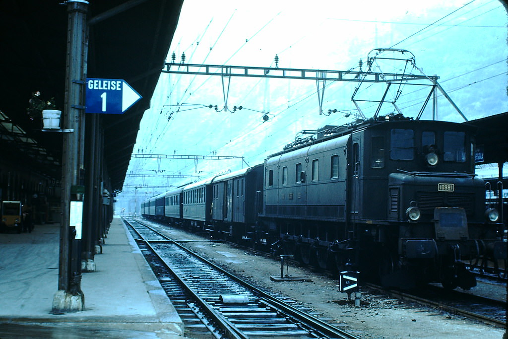 Bridge on Route toward Italy, Switzerland, 1953