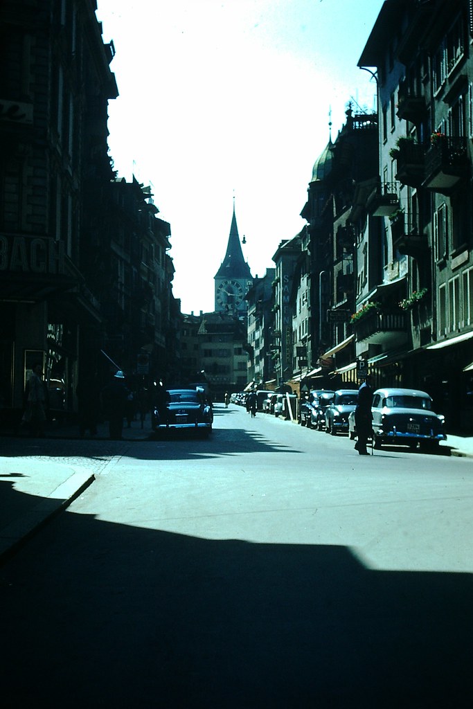 Street Scene, Switzerland, 1953