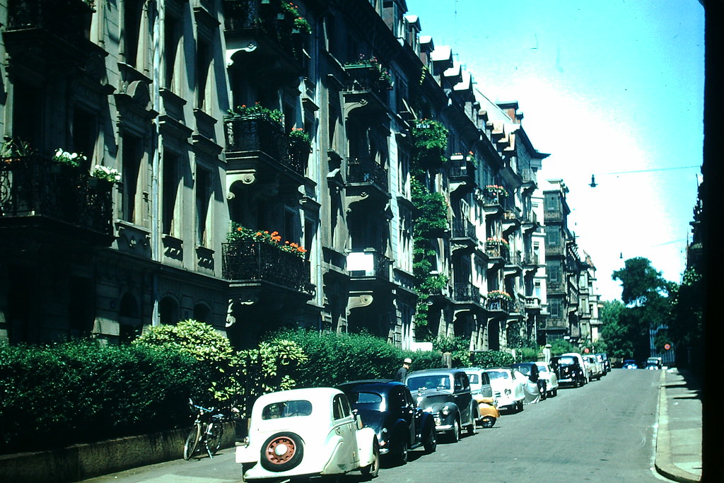 Houses on Lake Zurich, Switzerland, 1953