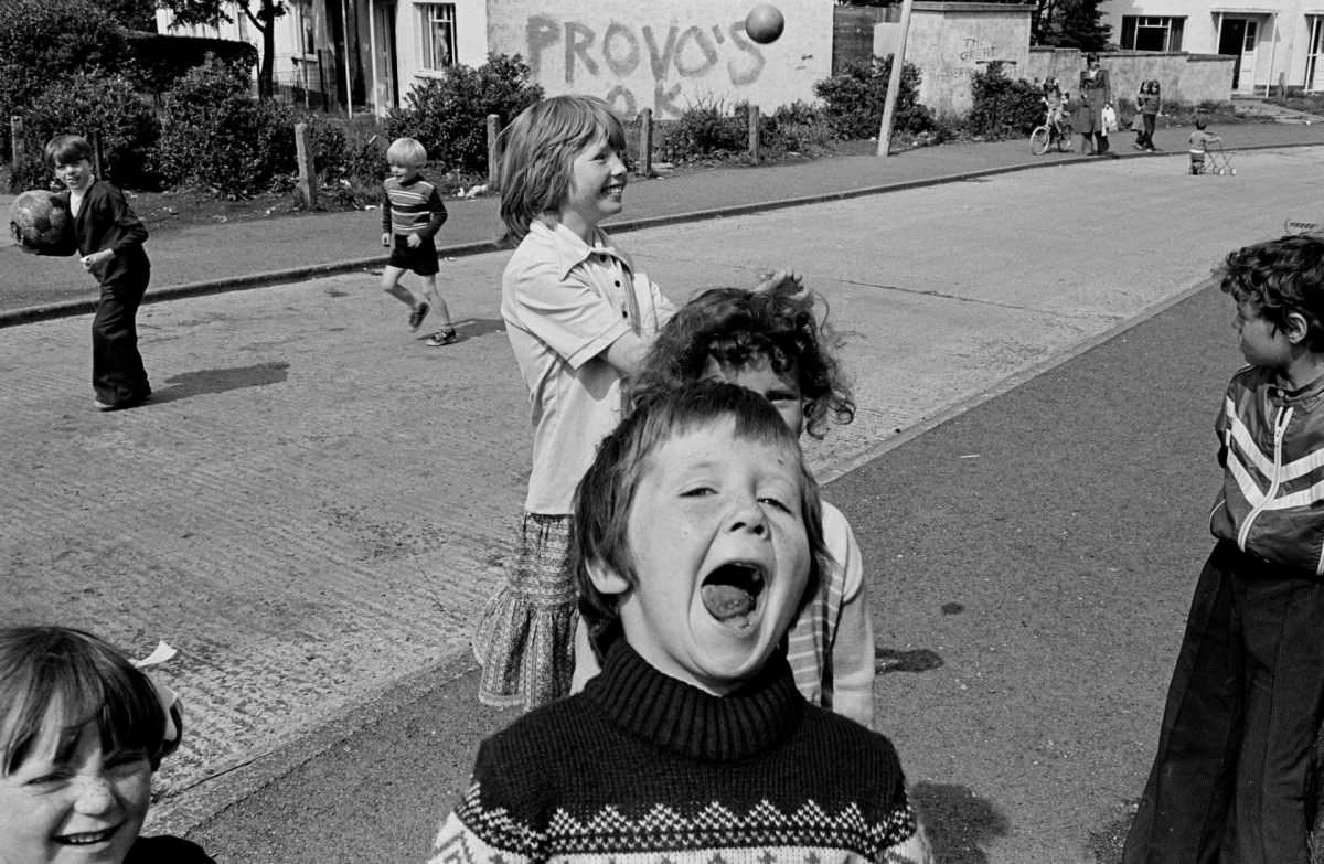 Children playing, probably Derry, 1978