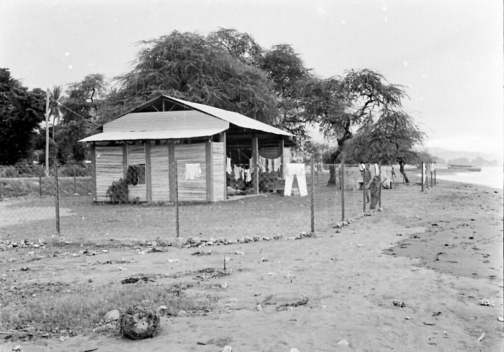 Dili beach camp, Timor, 1970s