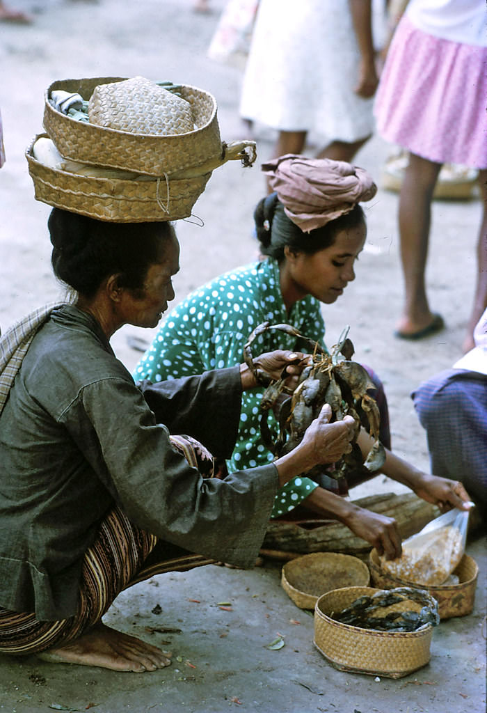 Bacau market, Timor, 1970s