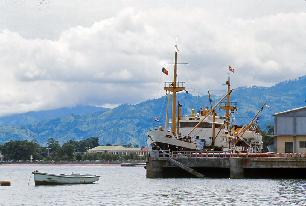 Dili harbour, Timor, 1970s
