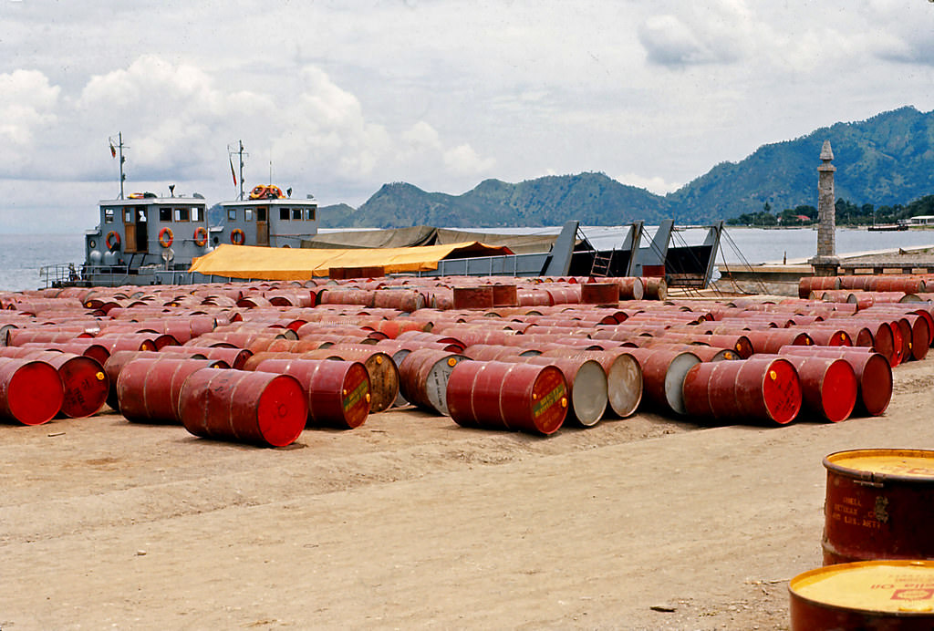 Dili harbour, Timor, 1970s