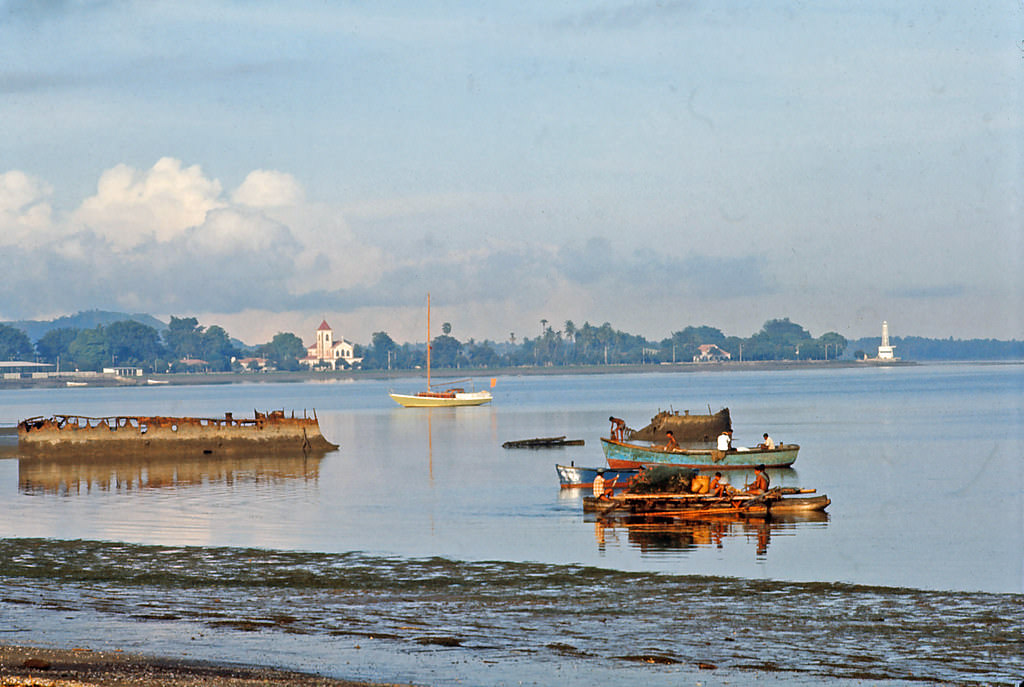 Dili waterfront, Timor, 1970s