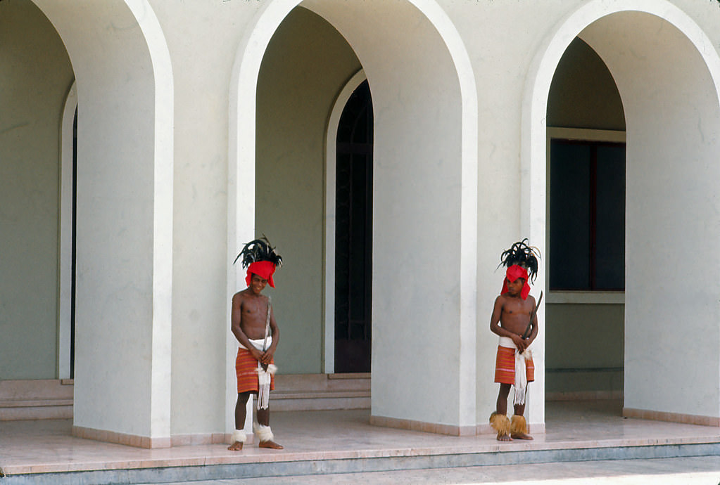 Dili guards at govt house, 1970s
