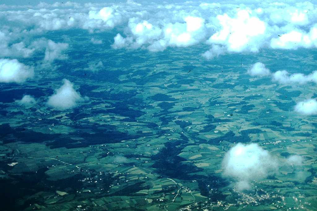 Countryside from Plane on way to Munich, Germany, 1953