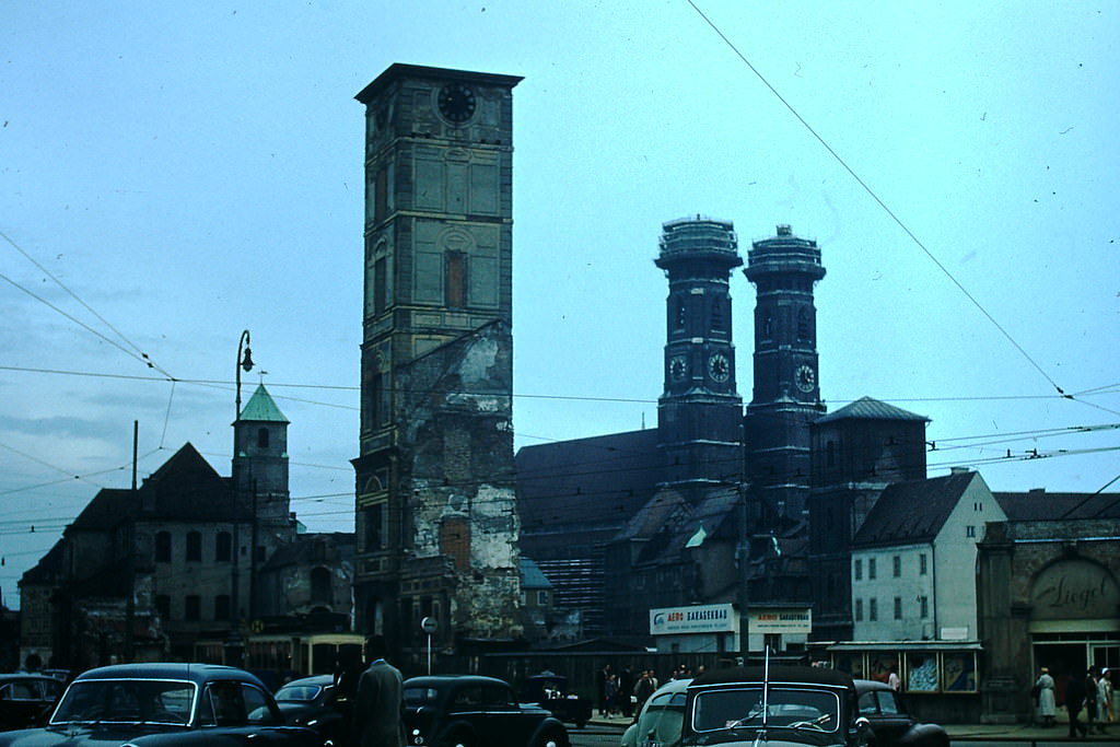 Frauen Kirke- Munich- Germany, Germany, 1953