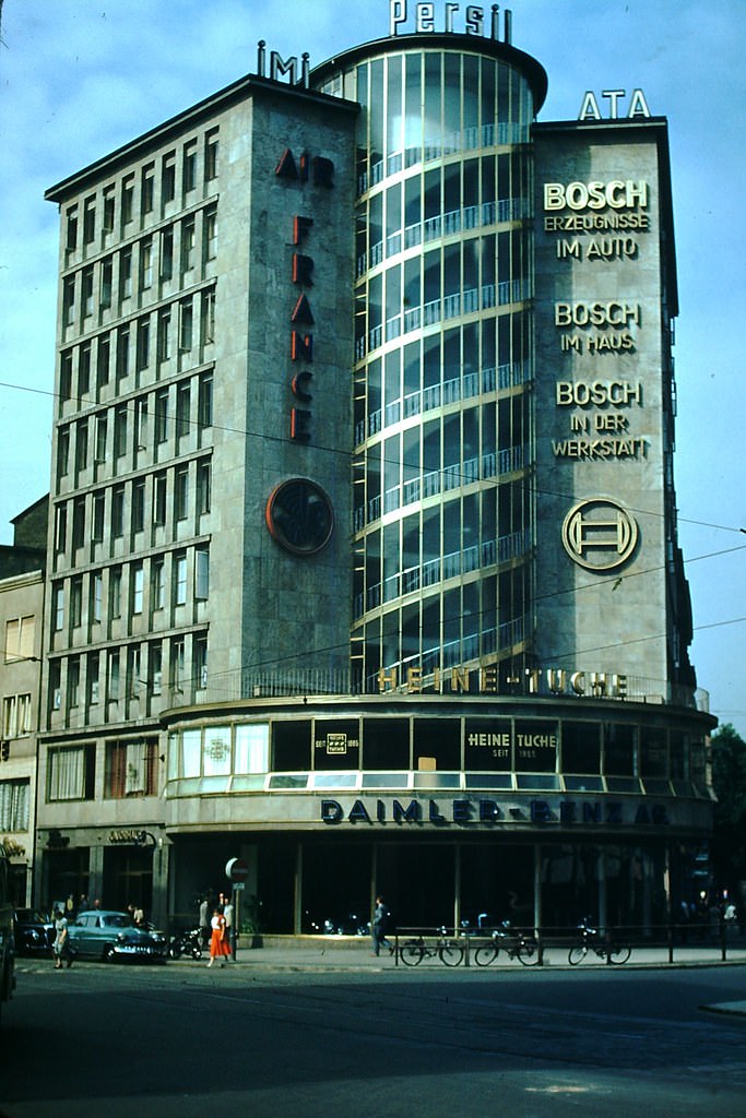 Friedrich-Ebert Platz- Frankfurt, Germany, 1953