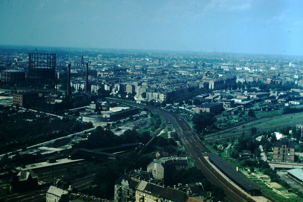 Berlin from Plane, Germany, 1953