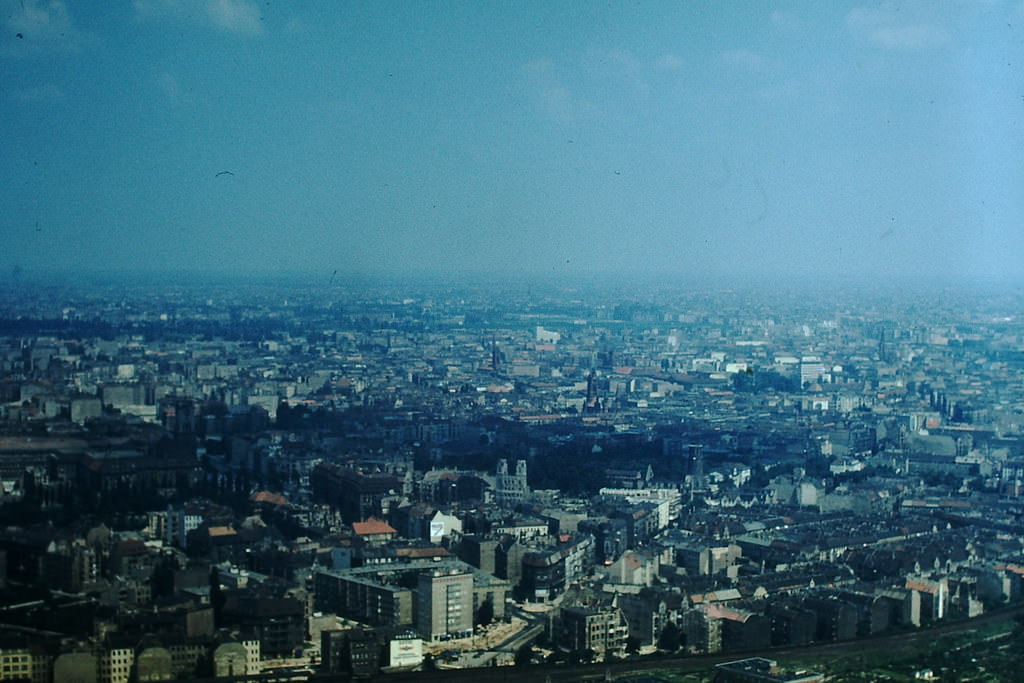 Berlin from Plane, Germany, 1953