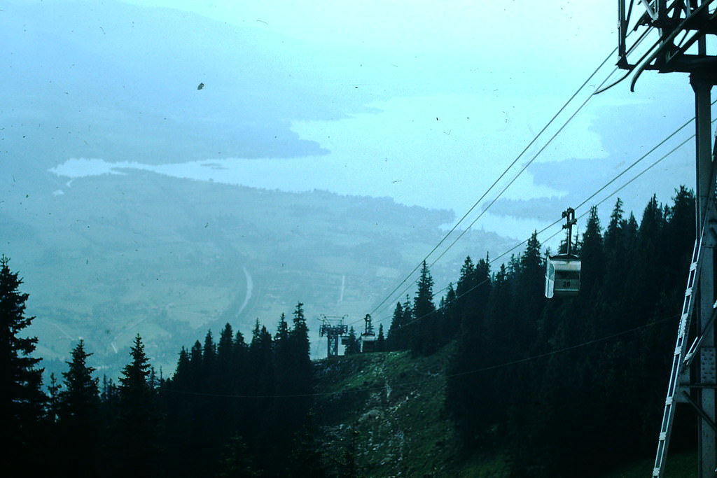 Cars on Wallberg Lift, Germany, 1953