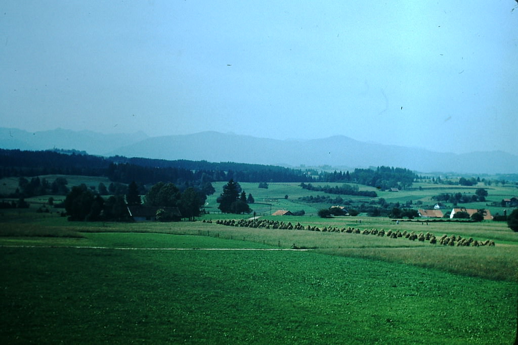 Countryside in Bavaria, Germany, 1953