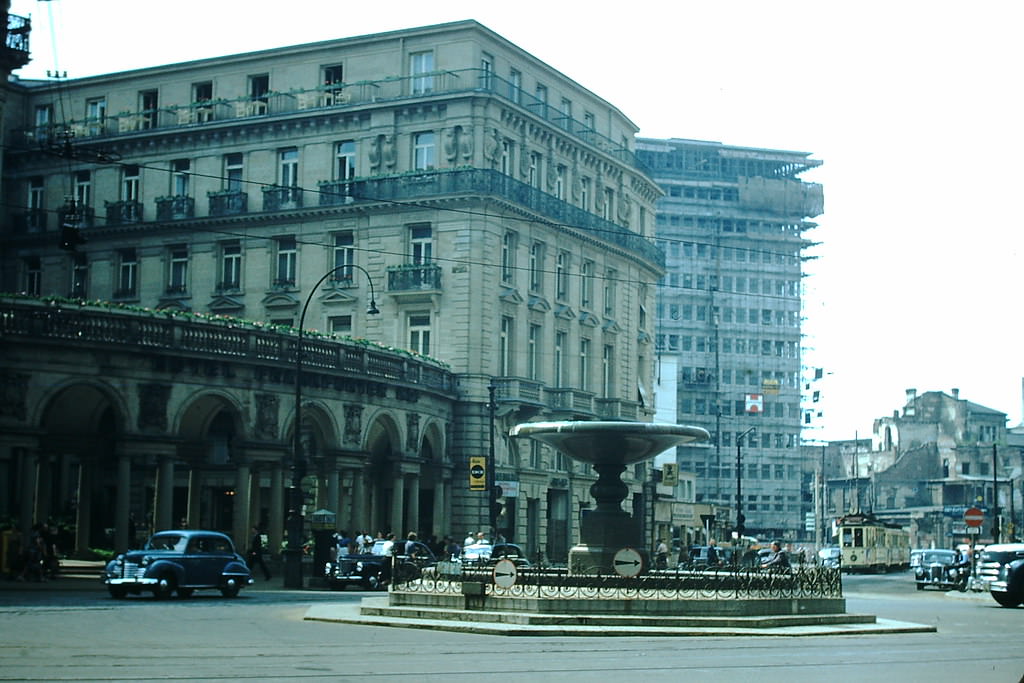 Street Scene- Frankfurt, Germany, 1953