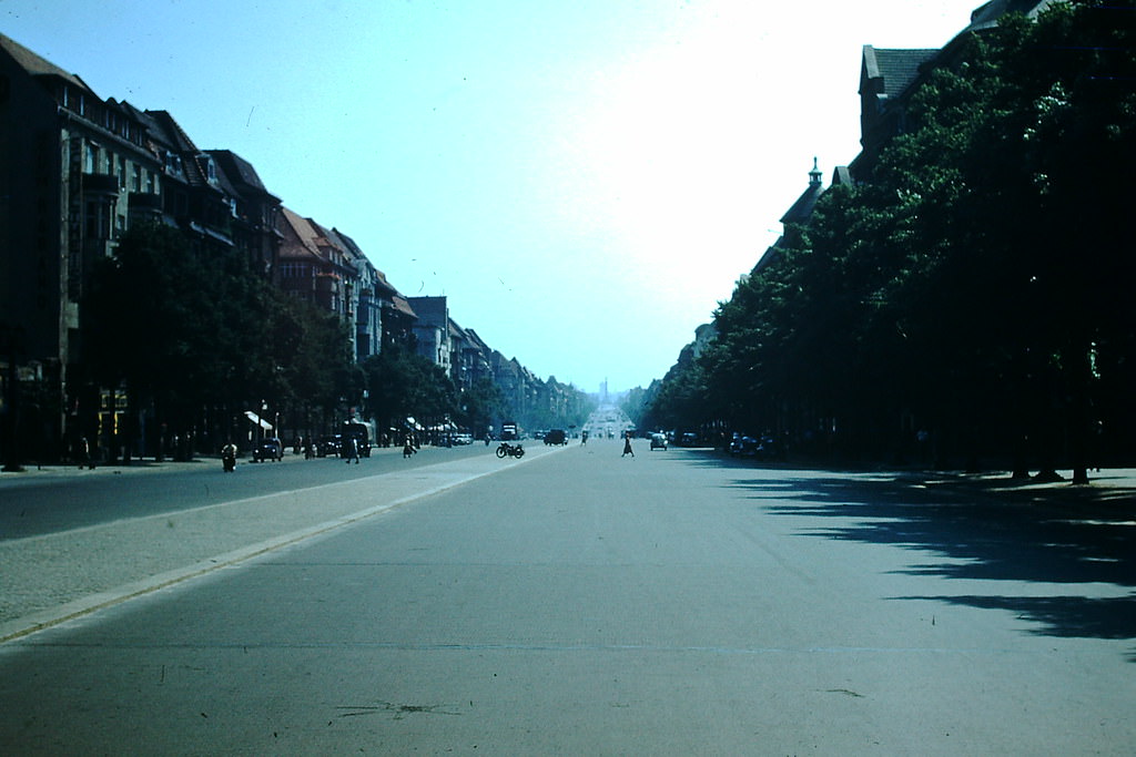 Kaiserdam Strasse- East-West Axel- Berlin, Germany, 1953