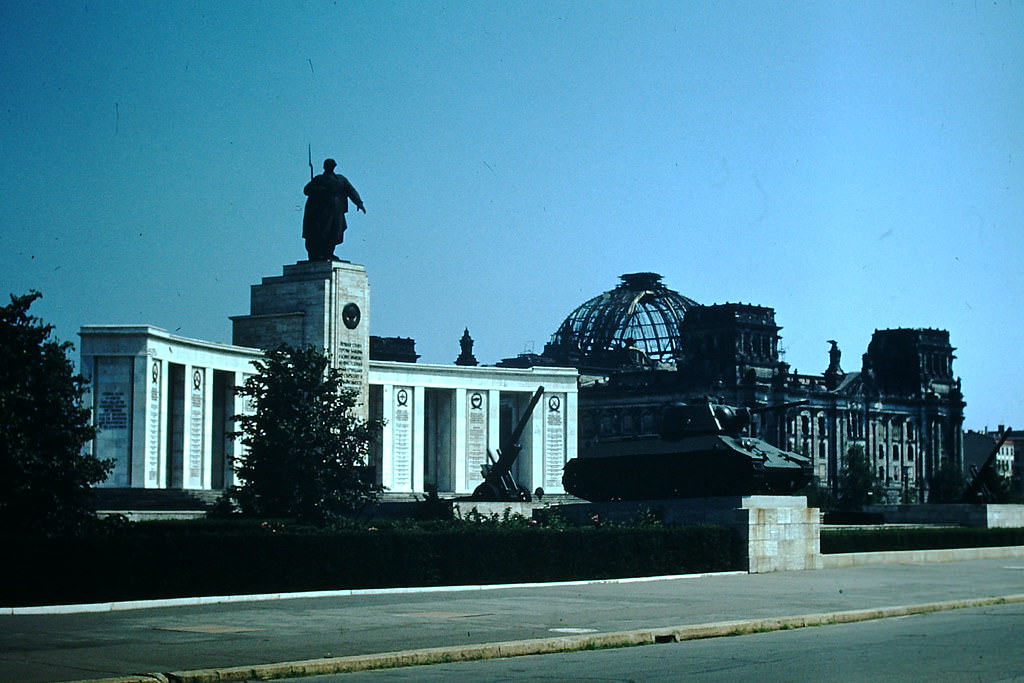 Russian Memorial & Reichstag- Berlin, Germany, 1953- Germany