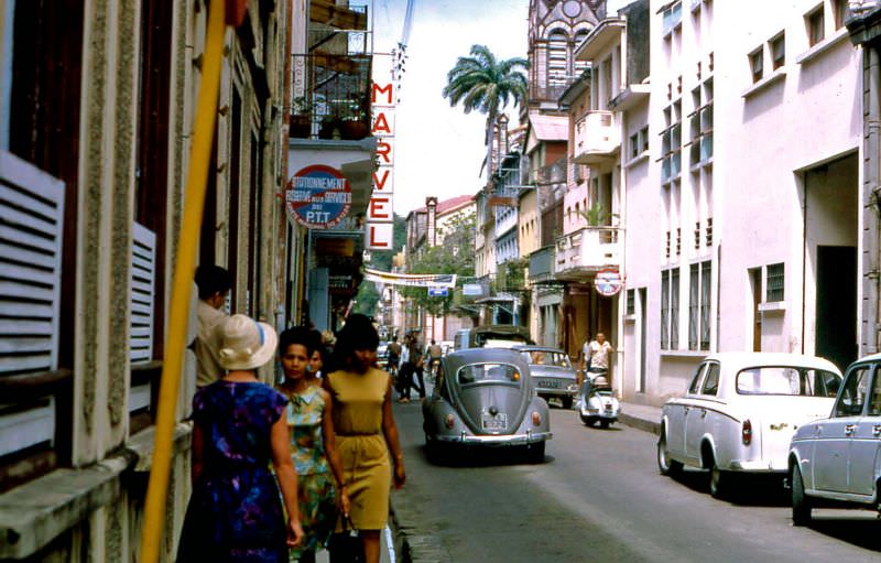 Fort-de-France street scenes, Martinique, 1960s