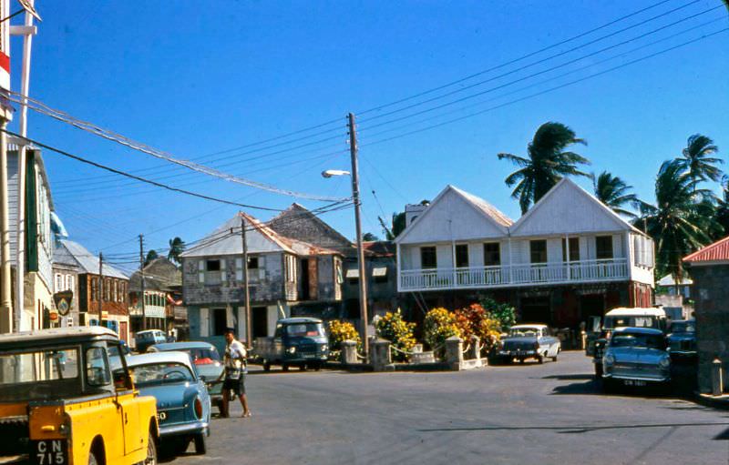Hamilton Square, Nevis, 1960s