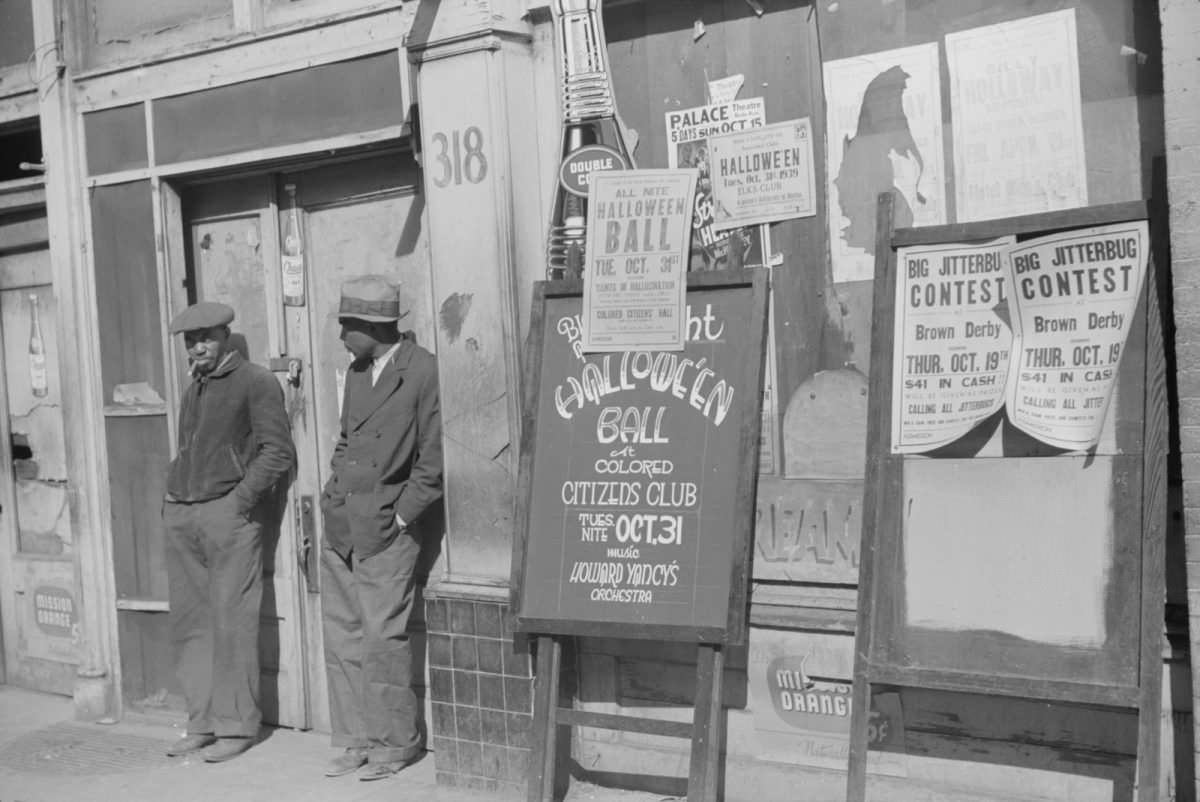 Beale Street, Memphis, 1939.