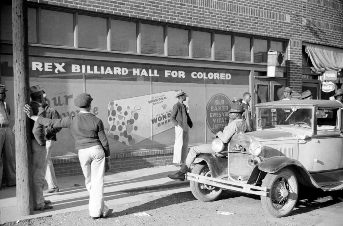 Beale Street, Memphis, Tennessee. Rex Billiard Hall for Colored, 1939.