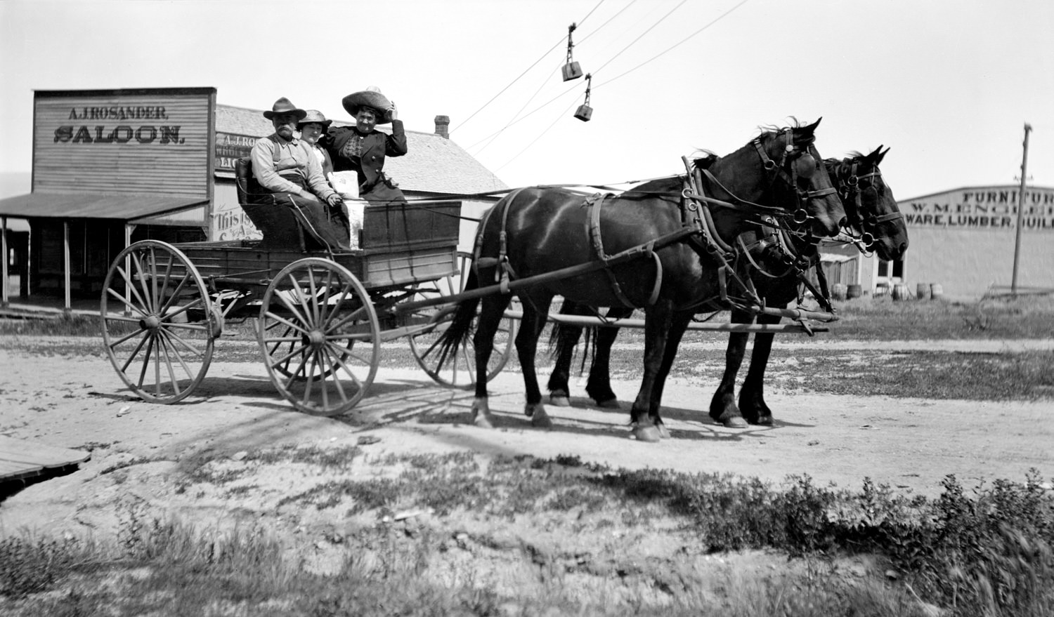 Mr. and Mrs. Shafe and Agnes Brackley, 1914