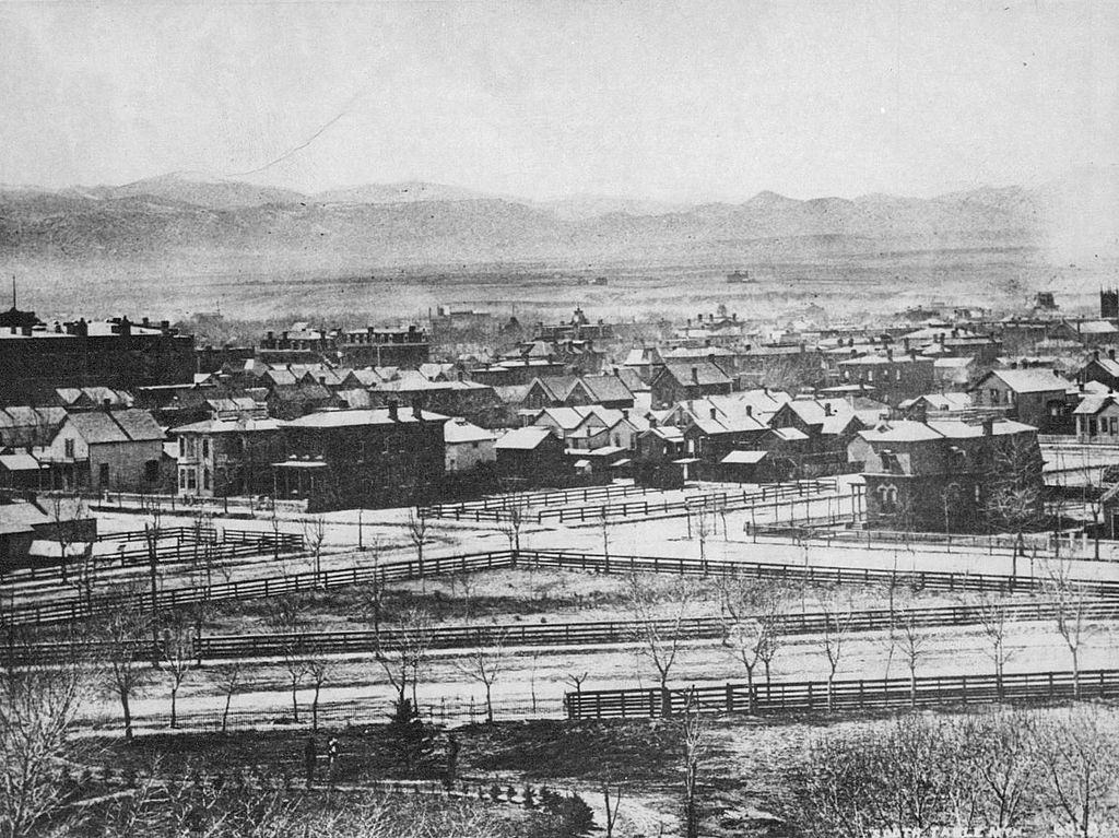 The Brown Palace Hotel Before Contruction, 1886.