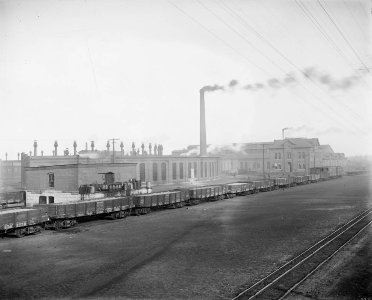 Federal Mint building construction, 1897.