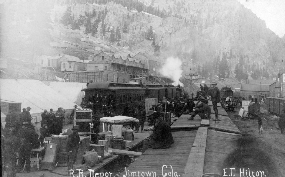 R.R. Depot, Jimtown, Colo, 1892.