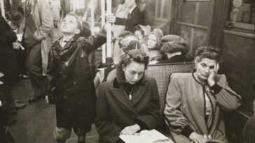 New York City Subway life 1940s