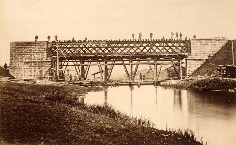 Pskov-Riga Railway Russian Empire late 19th Century
