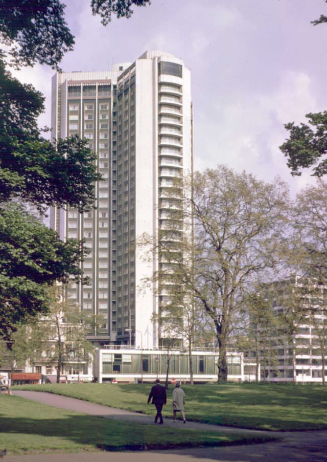 Hilton Hotel, Park Lane, 1967