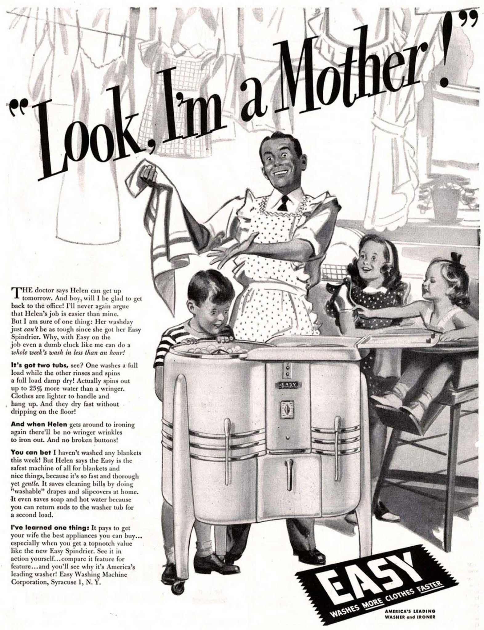 Look – I’m a mother!. 1940s.