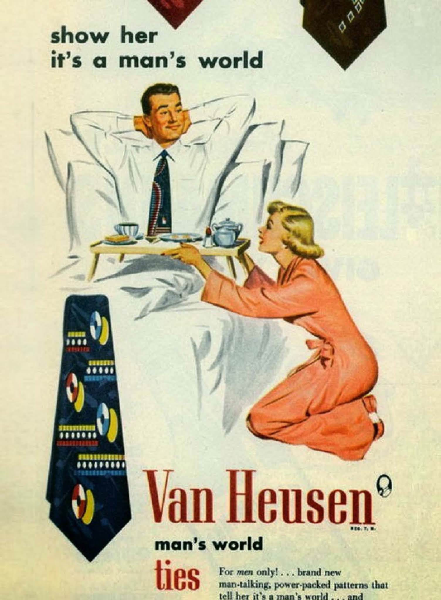 Show her it’s a man’s world. Van Heusen Man’s World ties